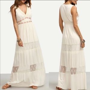 Flying Tomato Cream Maxi Dress